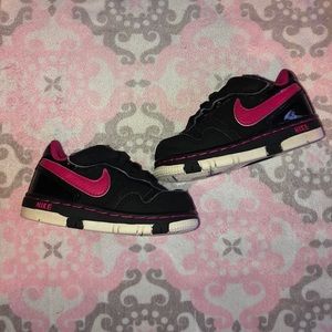 Pink & Black Nike Toddler Shoes